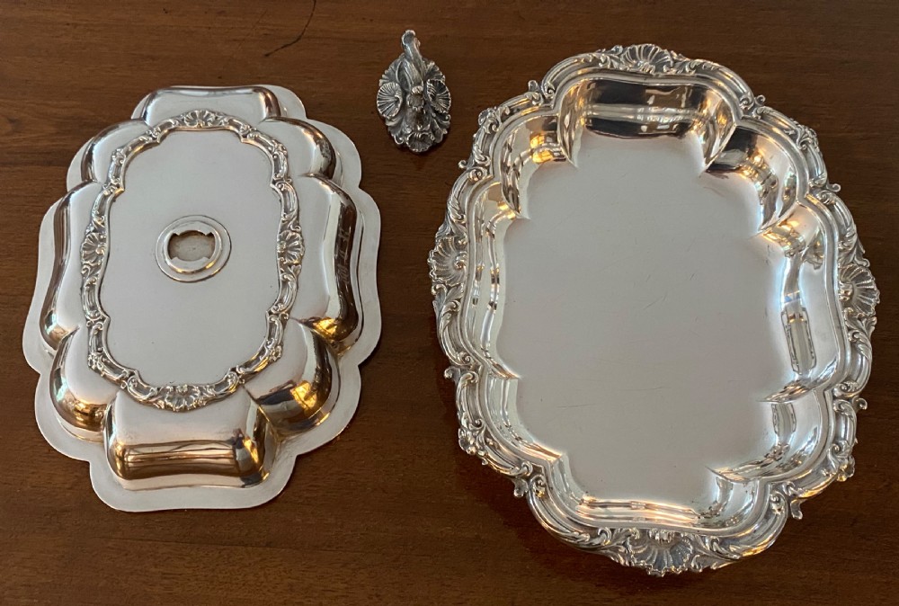 Silver Plated Vegetable Dish and Cover  View VII