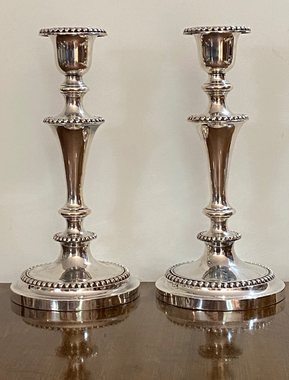 Pair of Victorian Silver Plated Candlesticks