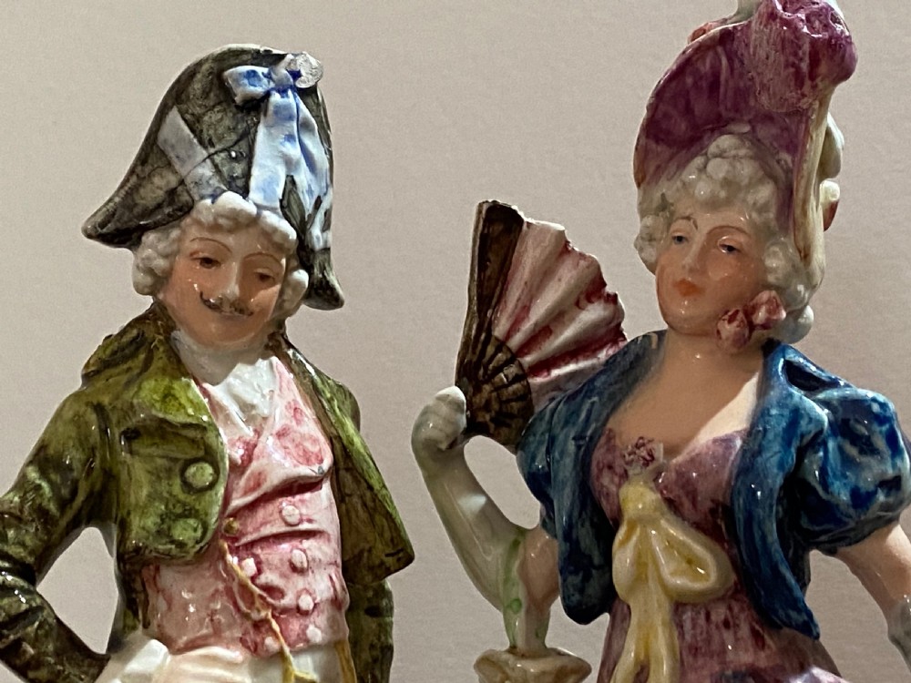 Early Royal Dux Figurines. Circa 1890 View IV