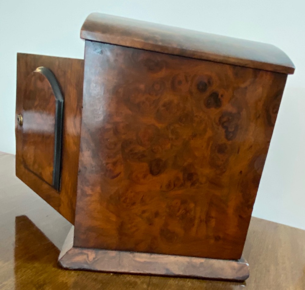 Figured Walnut Collectors Cabinet View VIII