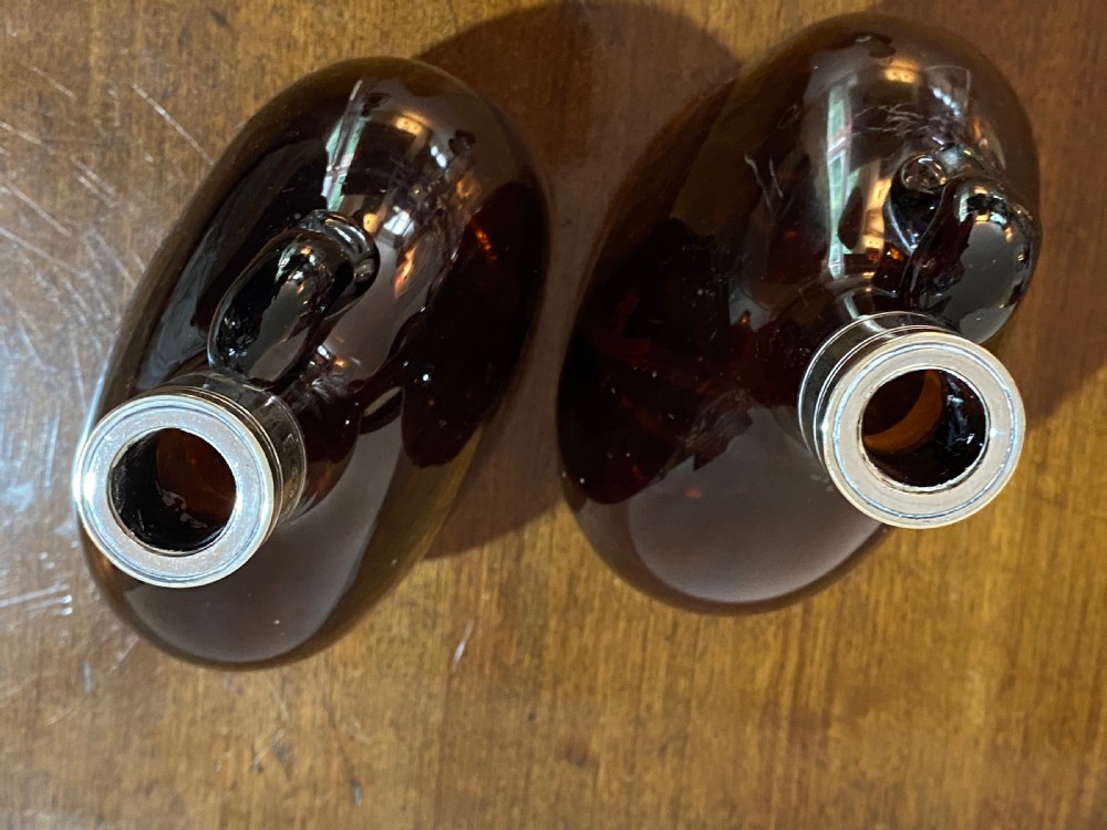 Pair of Georgian Spirit Flasks. View IV