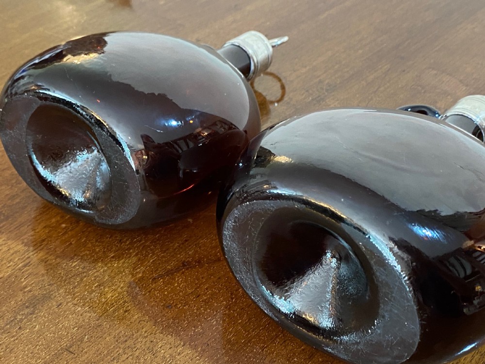 Pair of Georgian Spirit Flasks. View VII