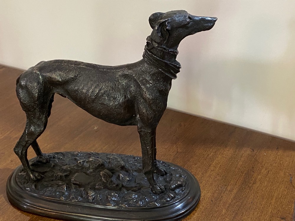 Pair of  Bronze Greyhounds  View VIII
