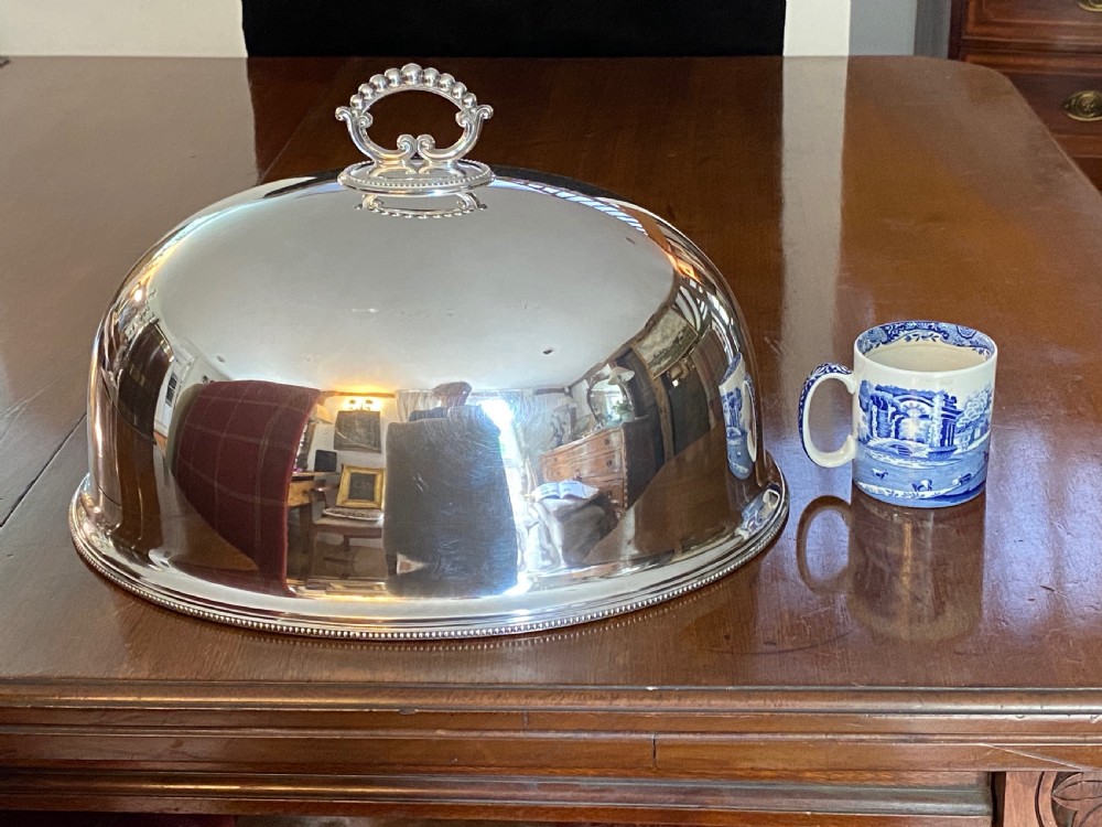 Silver Plated Meat Dome View V