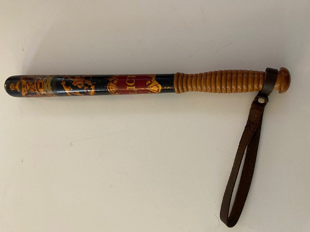 Victorian Painted Police Truncheon 