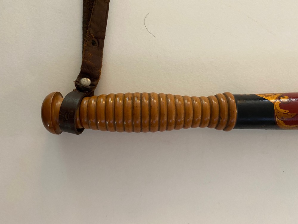 Victorian Painted Police Truncheon  View V