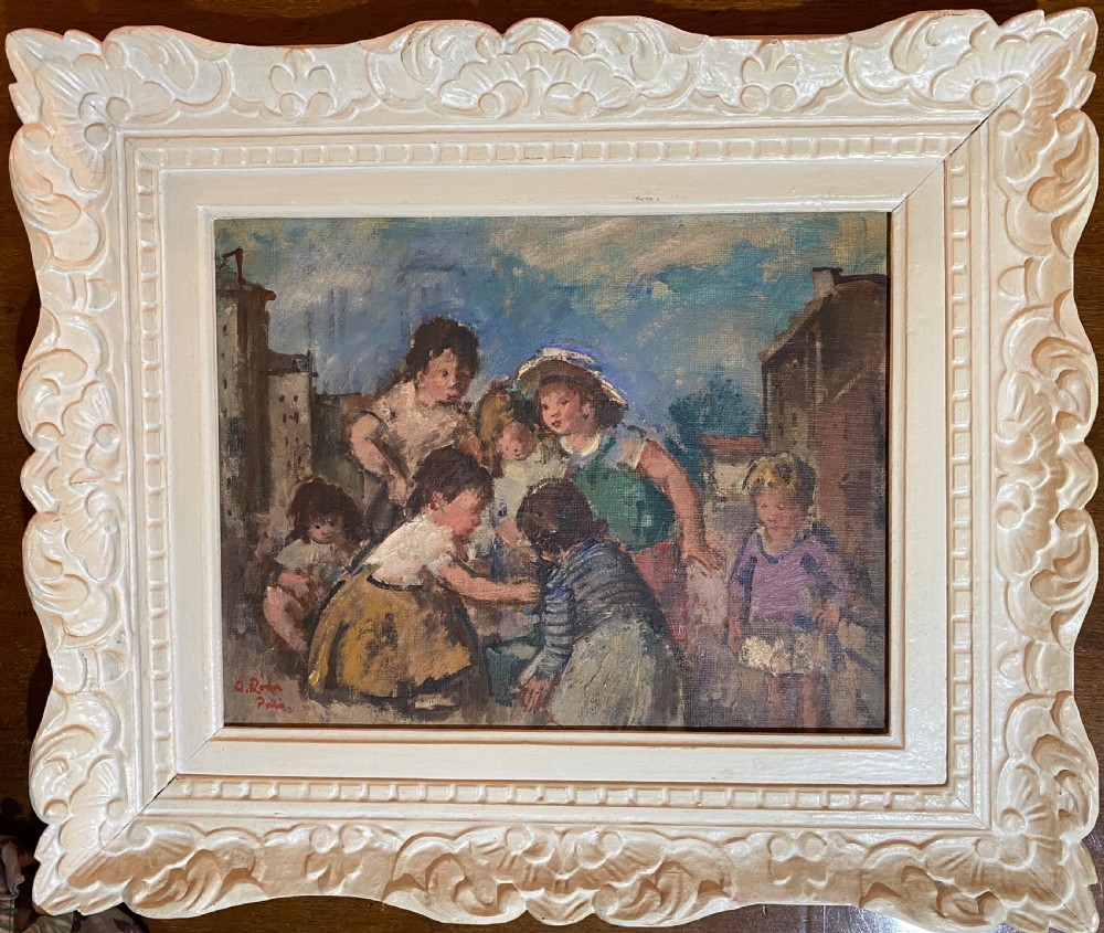 French Impressionist Oil on Board