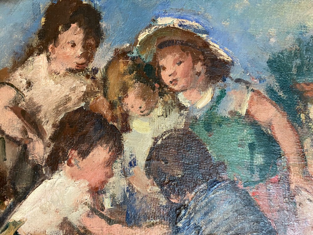 French Impressionist Oil on Board View III