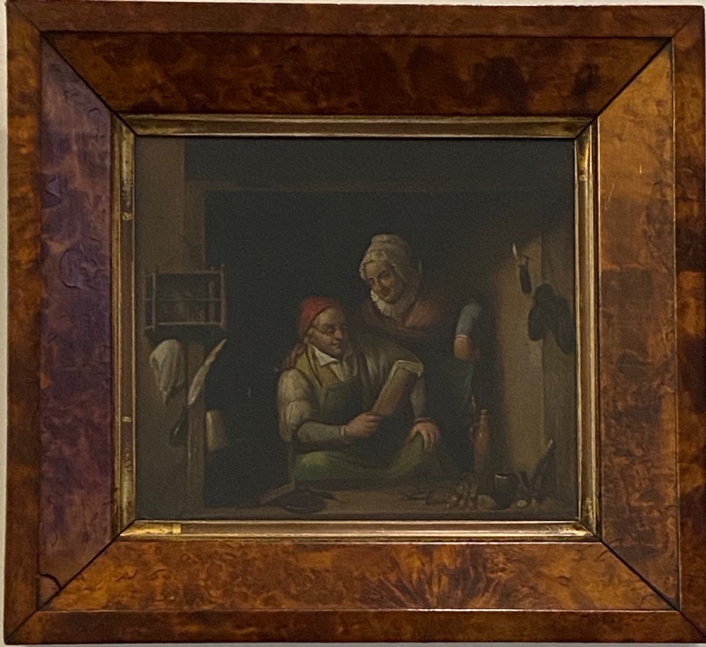 Manner of Gerrit Dou (1613-1675) Oil on Panel