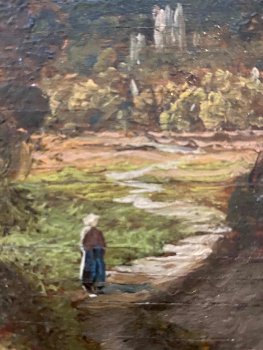19th Century Oil on Panel by Clarence Henry Row (1850-1909) View VI