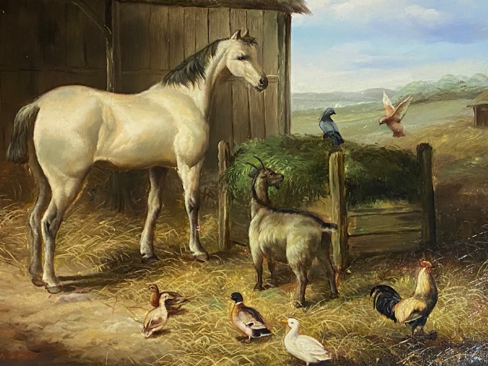 Oil Painting of Country Scene, Continental View V