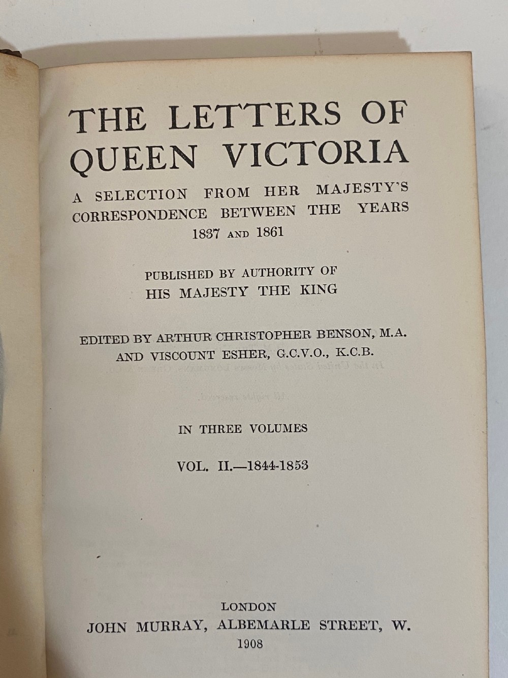 Books of Selected  Letters of Queen Victoria in Three Volumes View IX