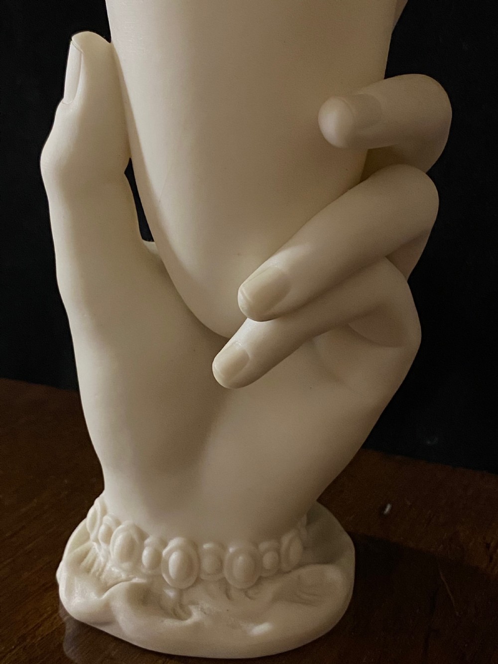 Royal Worcester Bisque Hand Vases View VI