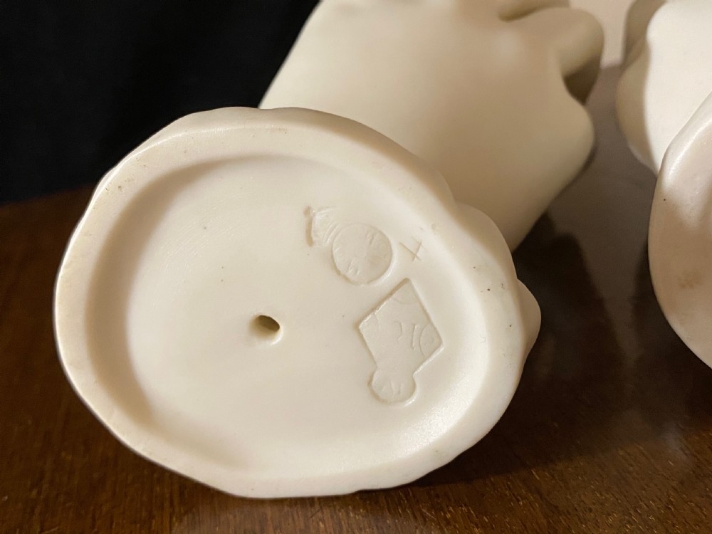 Royal Worcester Bisque Hand Vases View IX
