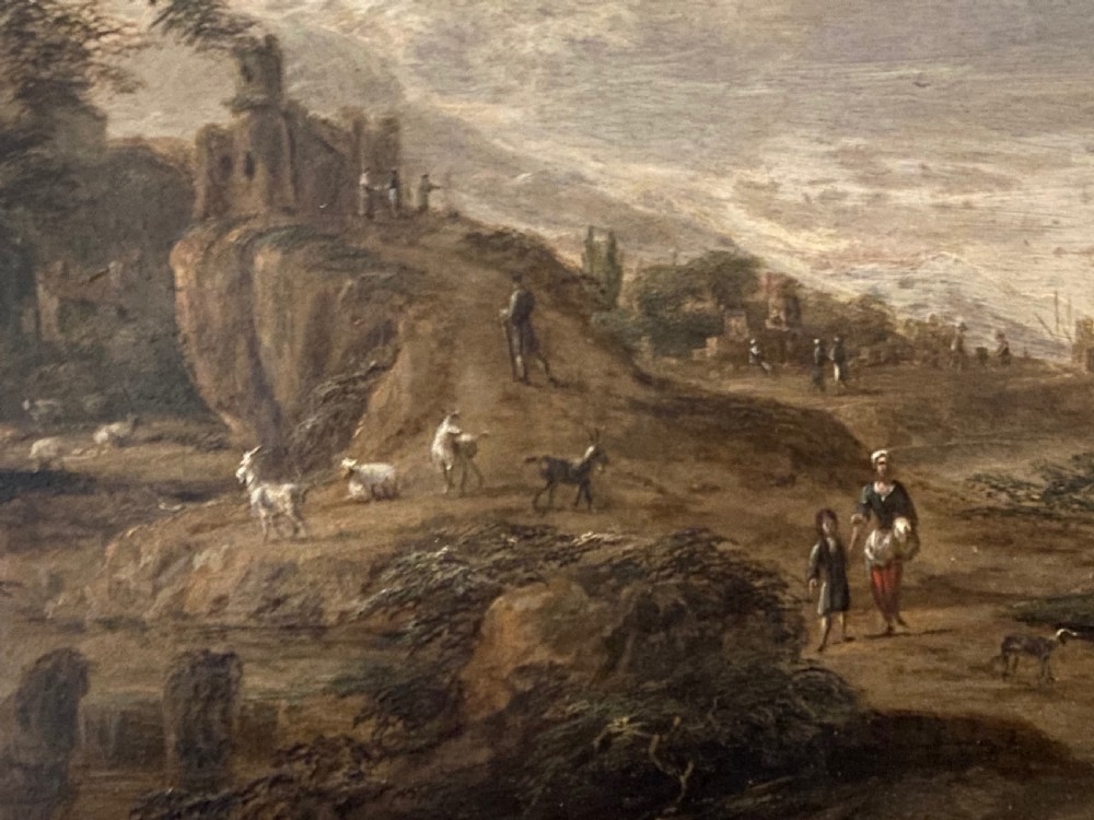 Oil on Panel, English School. 18th Century View V