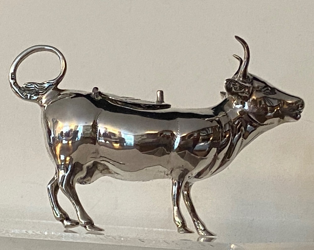 Silver Cow Creamer. View III