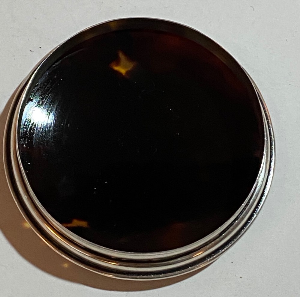 Tortoisehell, Silver and Crystal Dressing Table Jar View IV