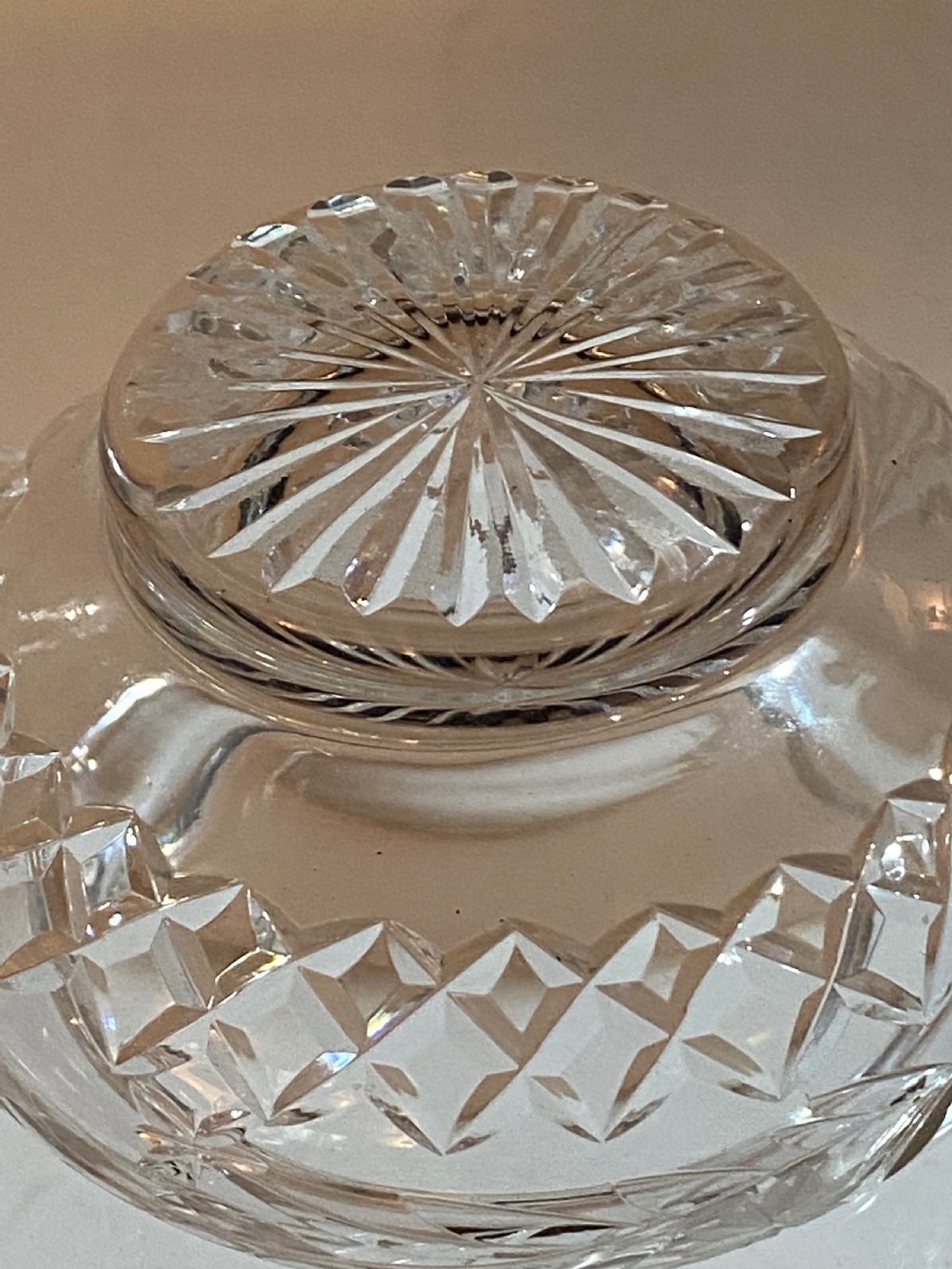 Tortoisehell, Silver and Crystal Dressing Table Jar View VI