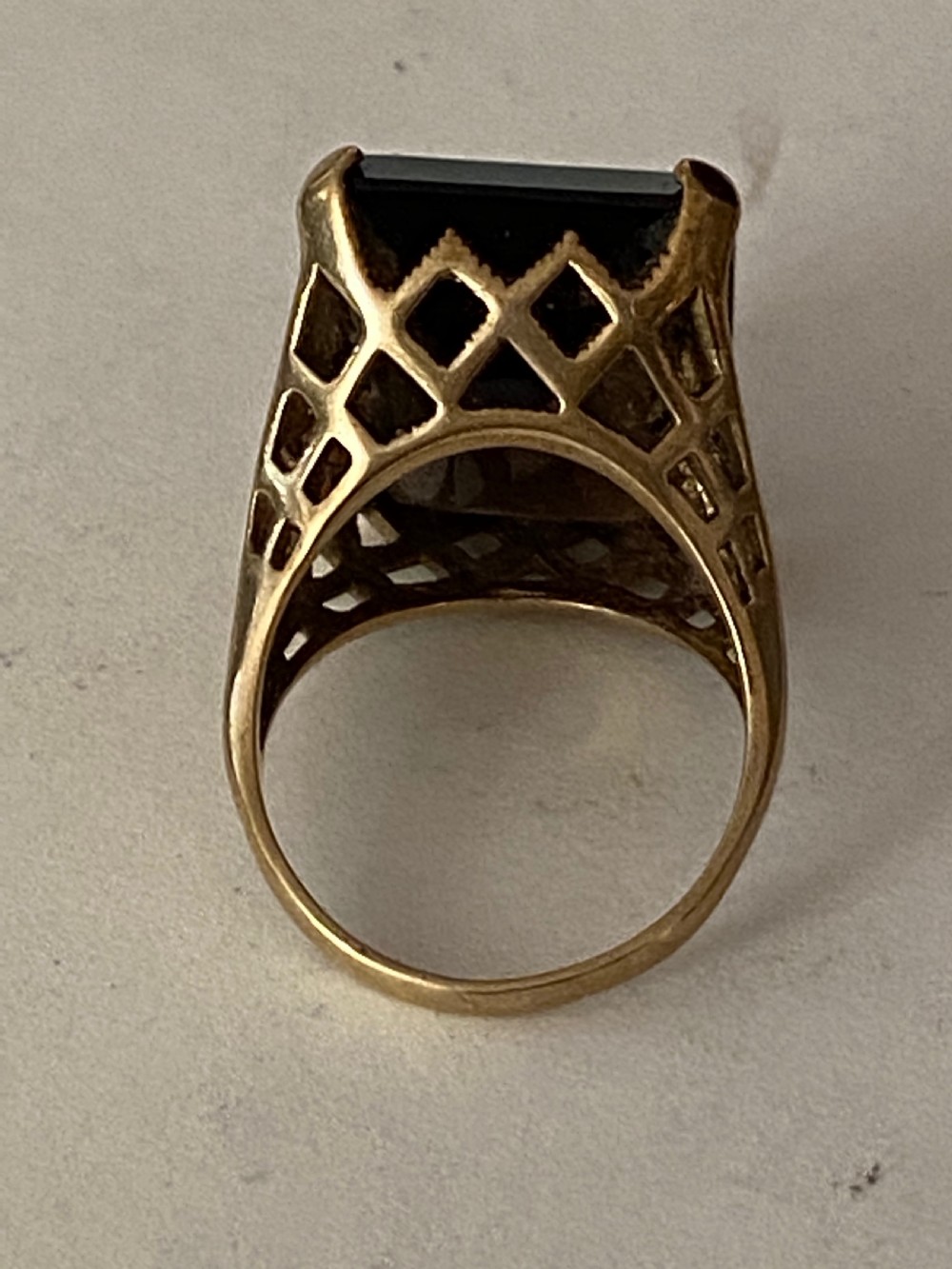Smoky Topaz 9ct Gold Dress Ring View II