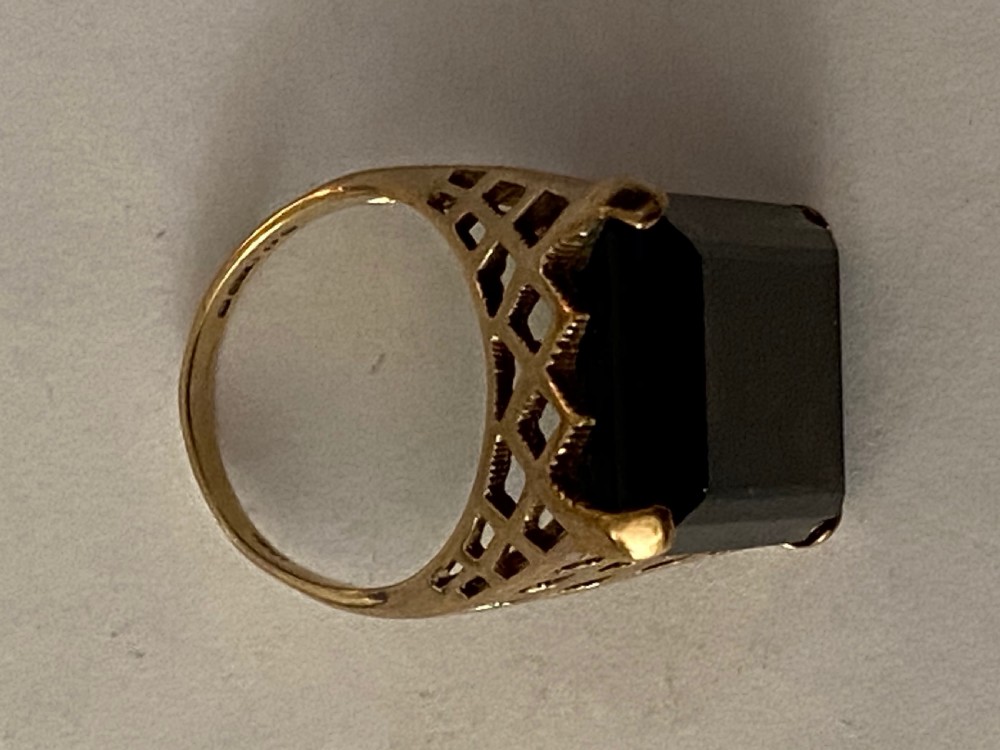 Smoky Topaz 9ct Gold Dress Ring View VI