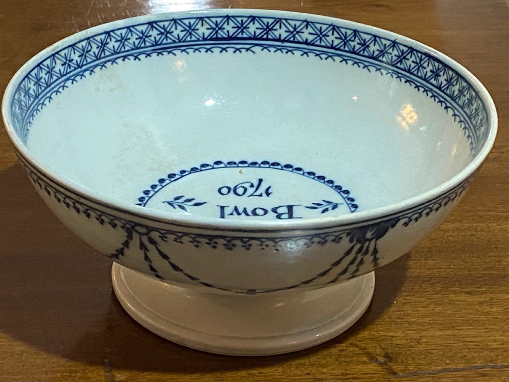 18th Century English Delft Pearlware Bowl View IV