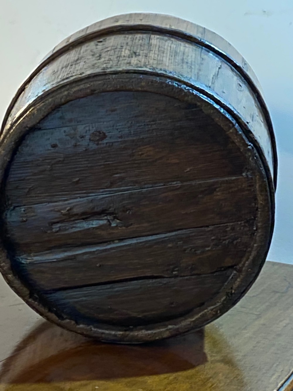 Irish Mahogany Coopered Peat Bucket View VI