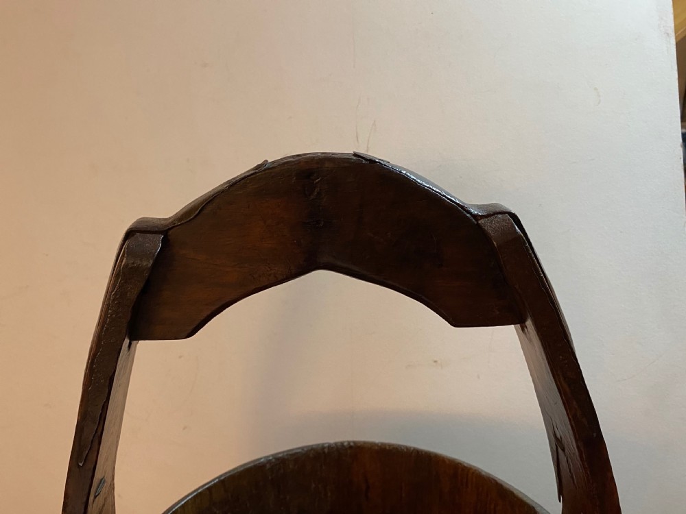 Irish Mahogany Coopered Peat Bucket View VII
