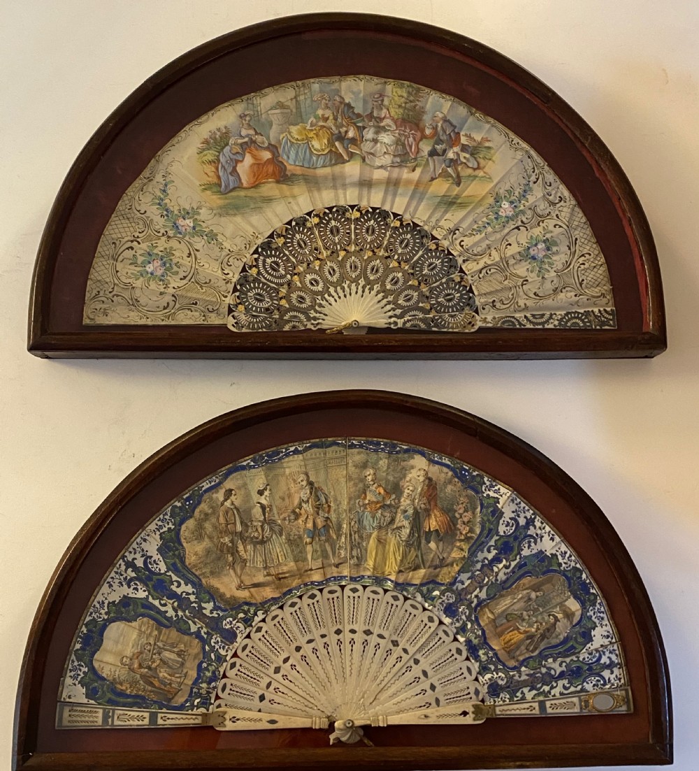 Pair of Regency  Framed Fans