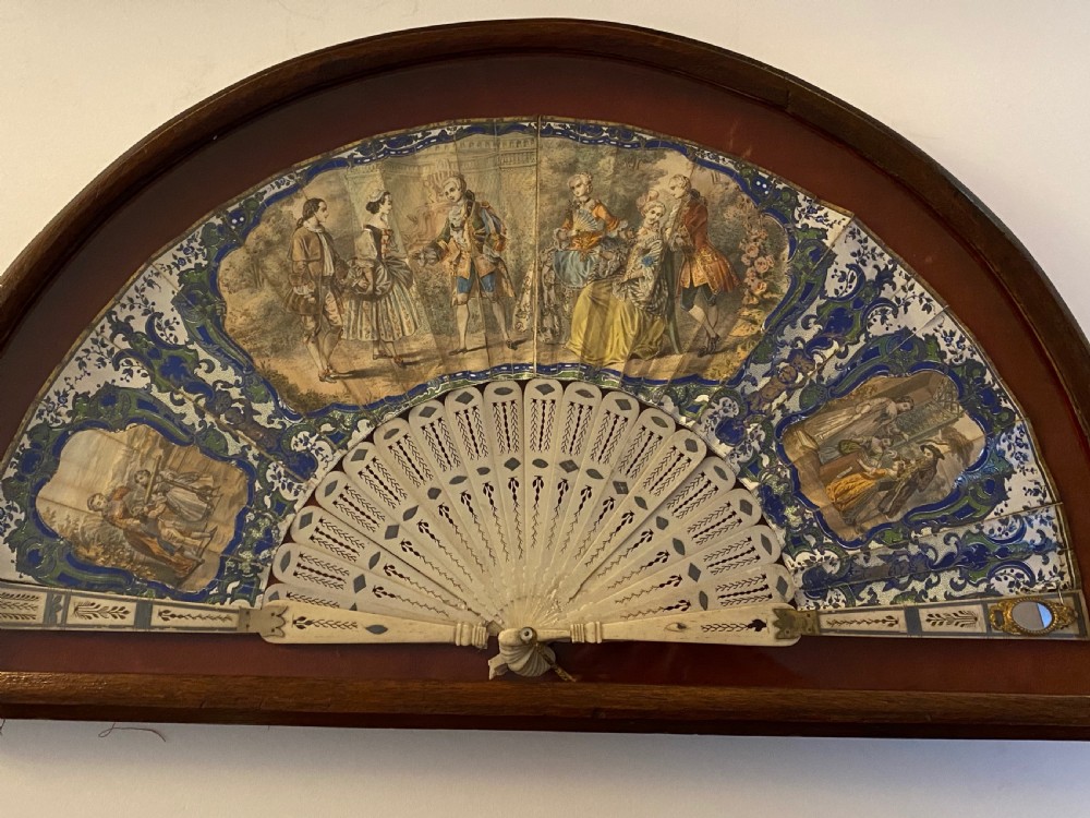 Pair of Regency  Framed Fans View VIII