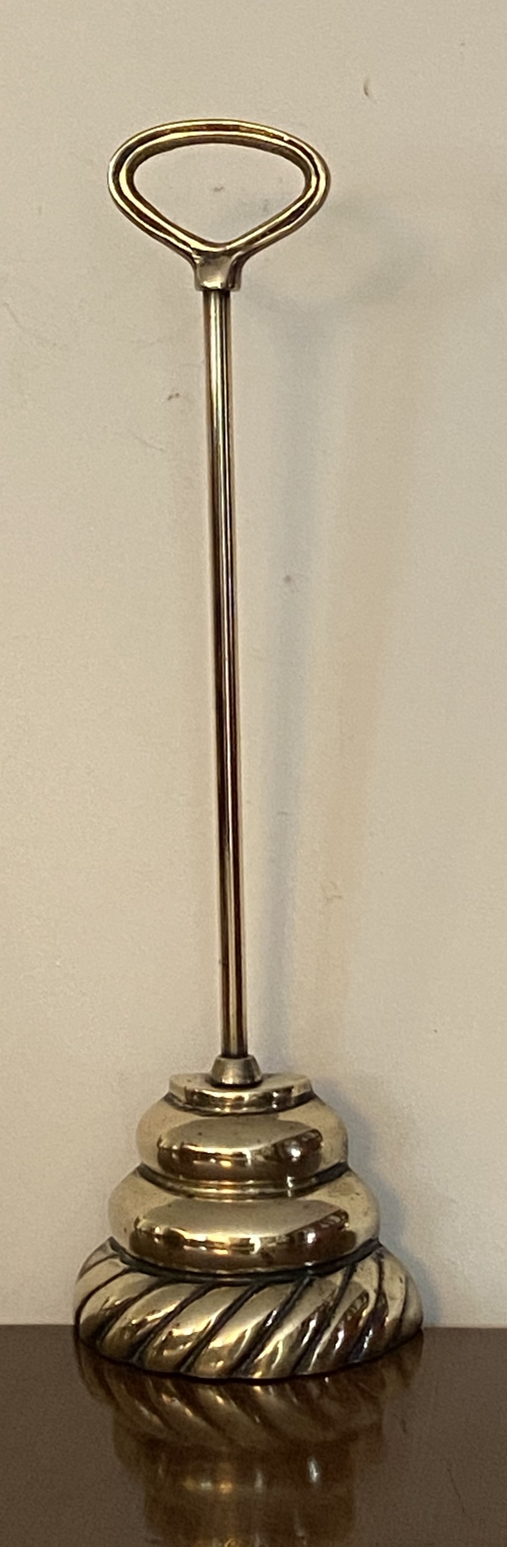 19th Century Brass Doorstop
