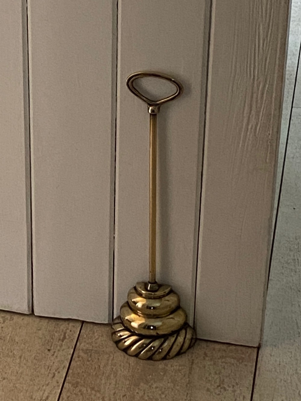 19th Century Brass Doorstop View VIII