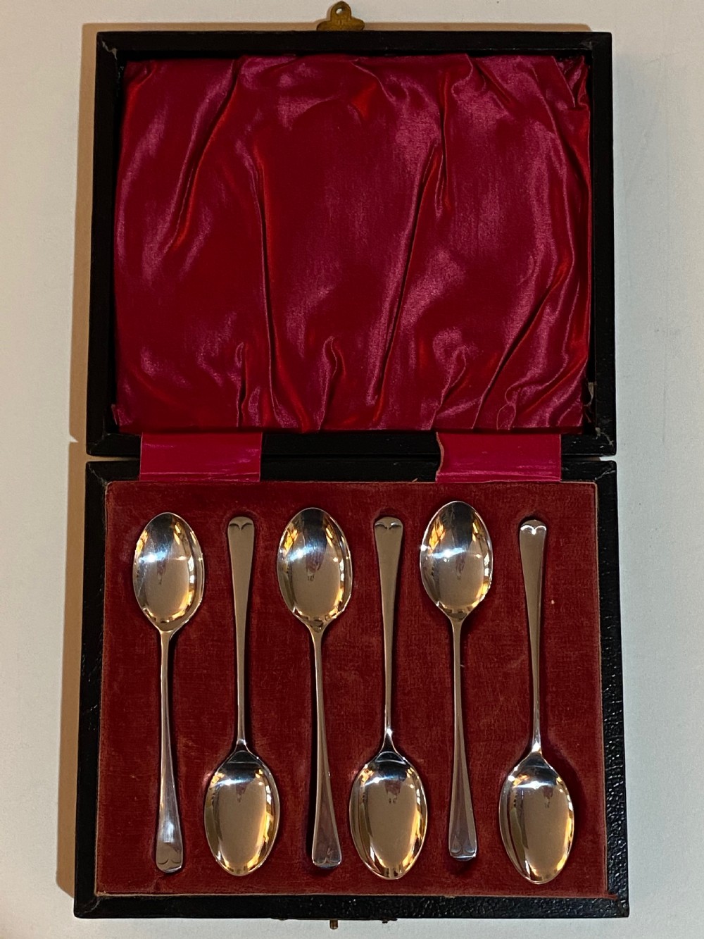 Set of Six Sterling Silver Coffee Spoons