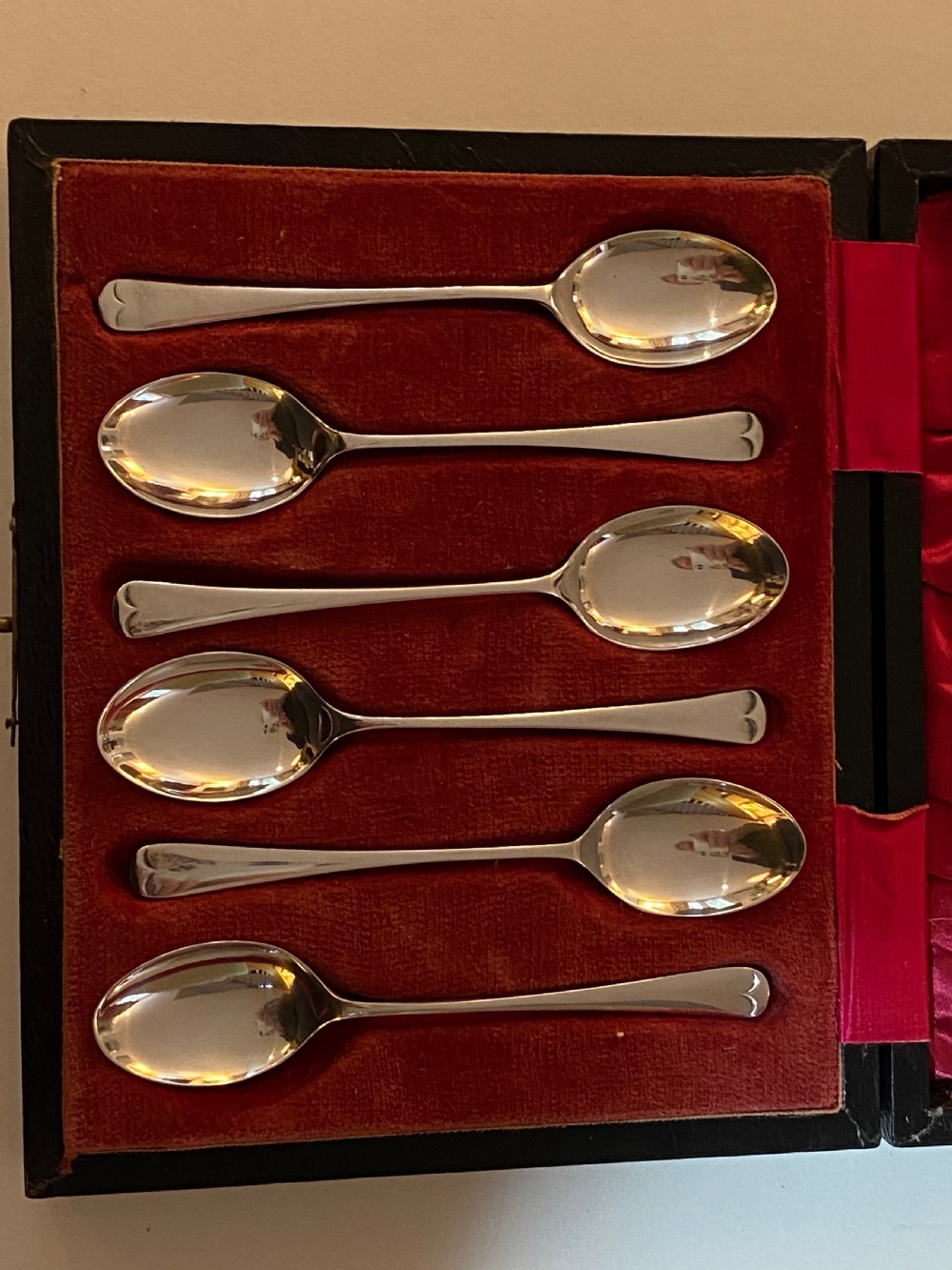 Set of Six Sterling Silver Coffee Spoons View IV