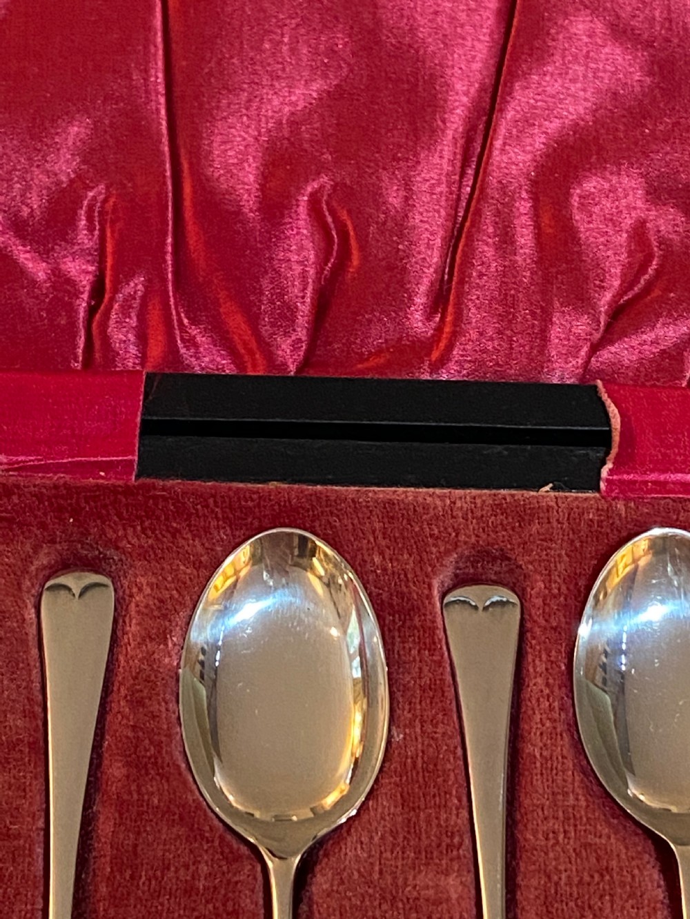 Set of Six Sterling Silver Coffee Spoons View X