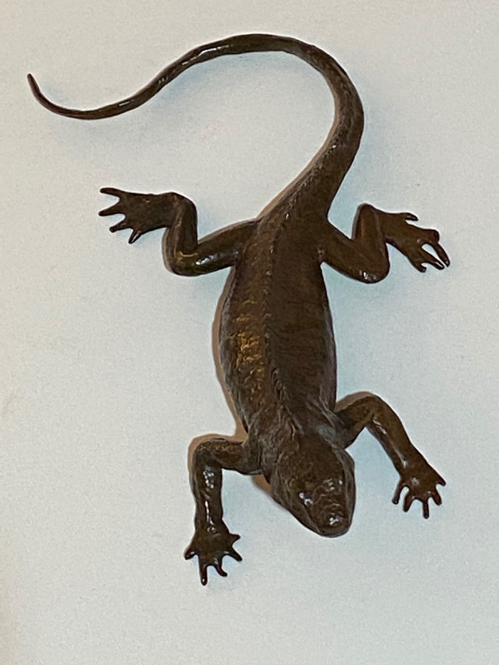 Japanese Bronze Model of a Lizard