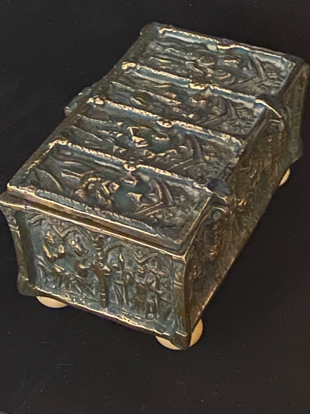 Bronze Reliquary Casket View IX