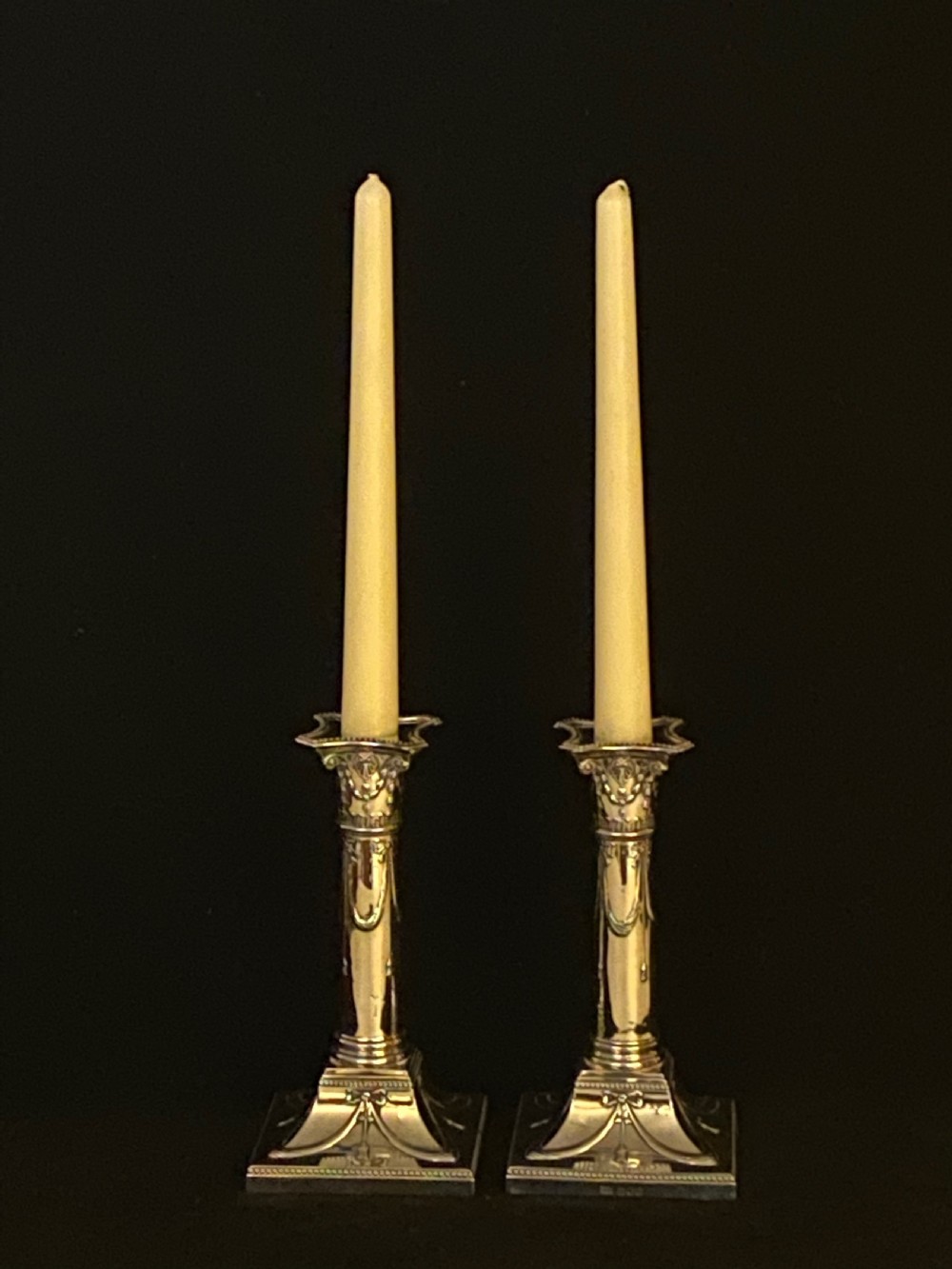 Pair of Sterling Silver Candlesticks View IV