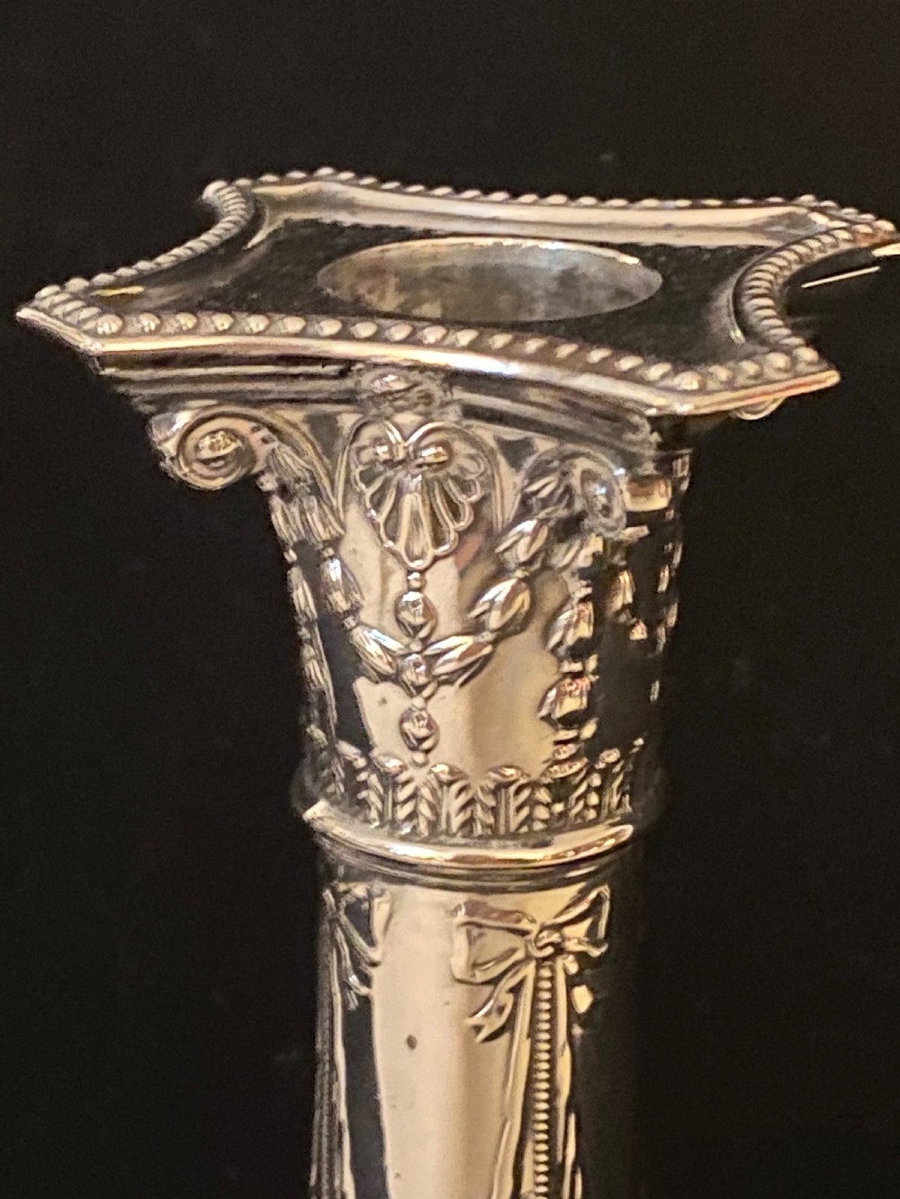 Pair of Sterling Silver Candlesticks View VII