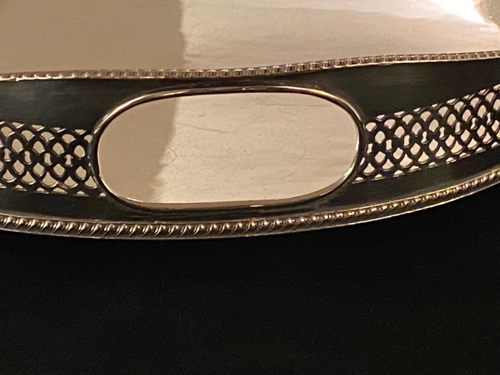 Sheffield Silver Plated Gallery Tray View XI