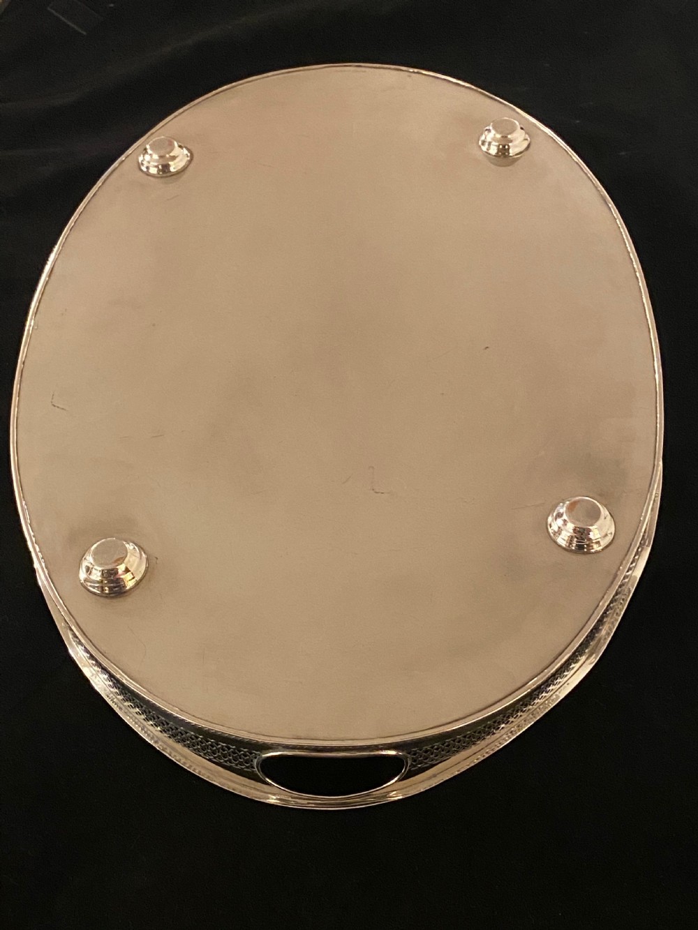 Sheffield Silver Plated Gallery Tray View XV