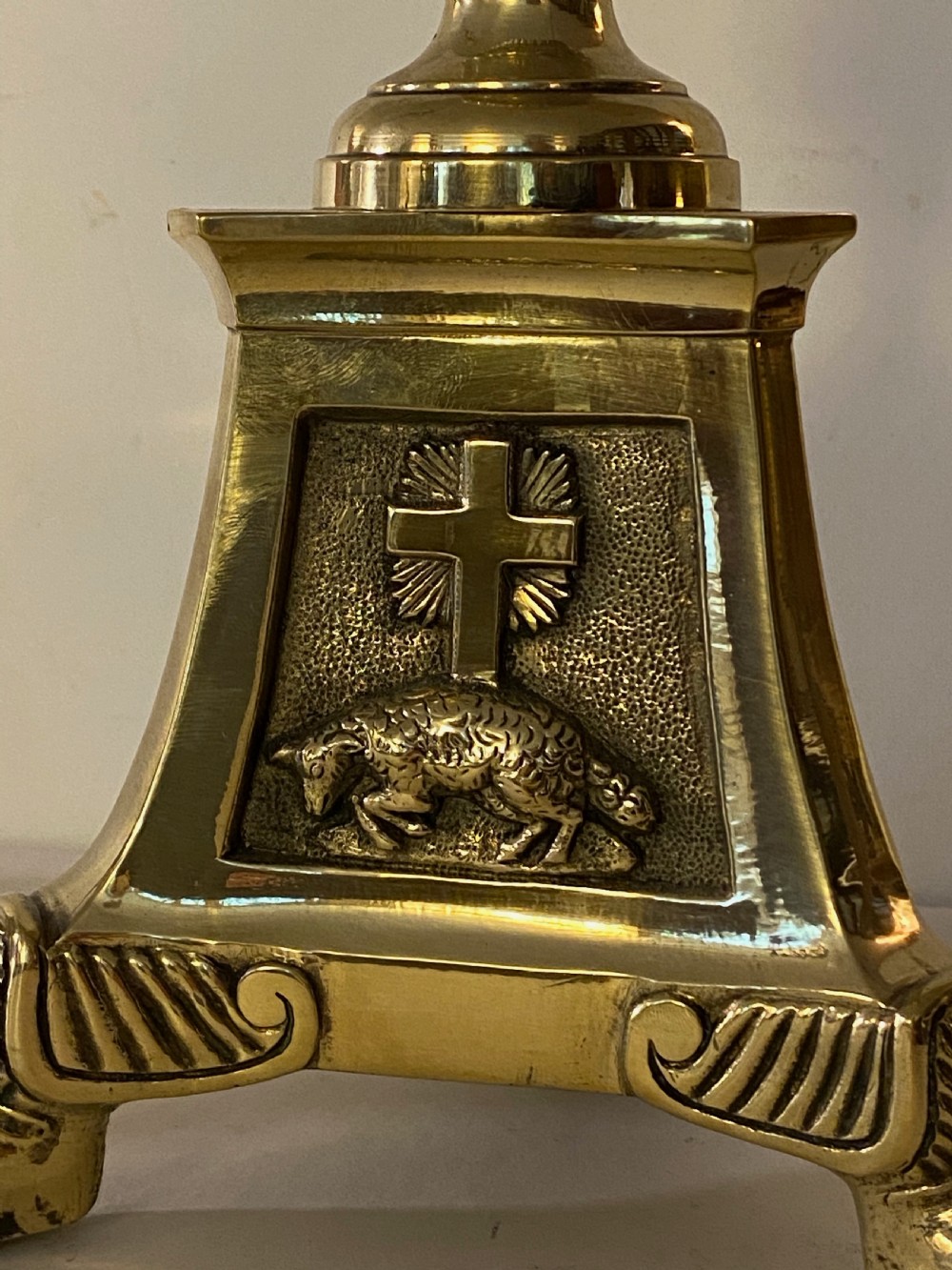 Pair of French Church Candlesticks View III
