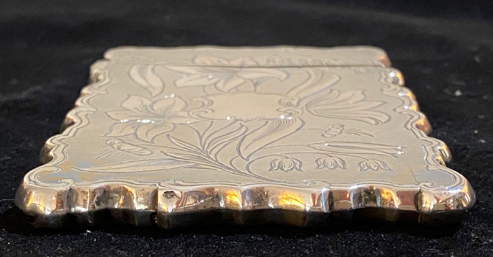 Nathaniel Mills Silver Card Case  View VIII