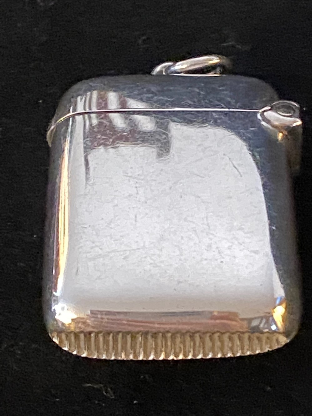 Silver Vesta Case with Fox Mask View V