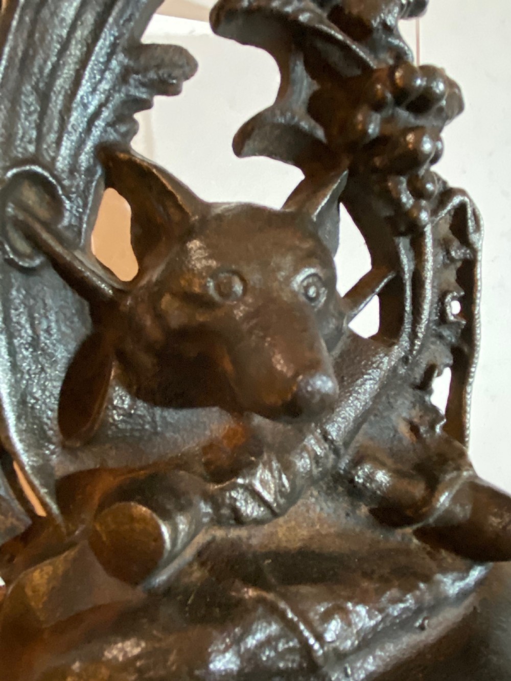 Doorstop, Cast Iron with Fox Mask View III