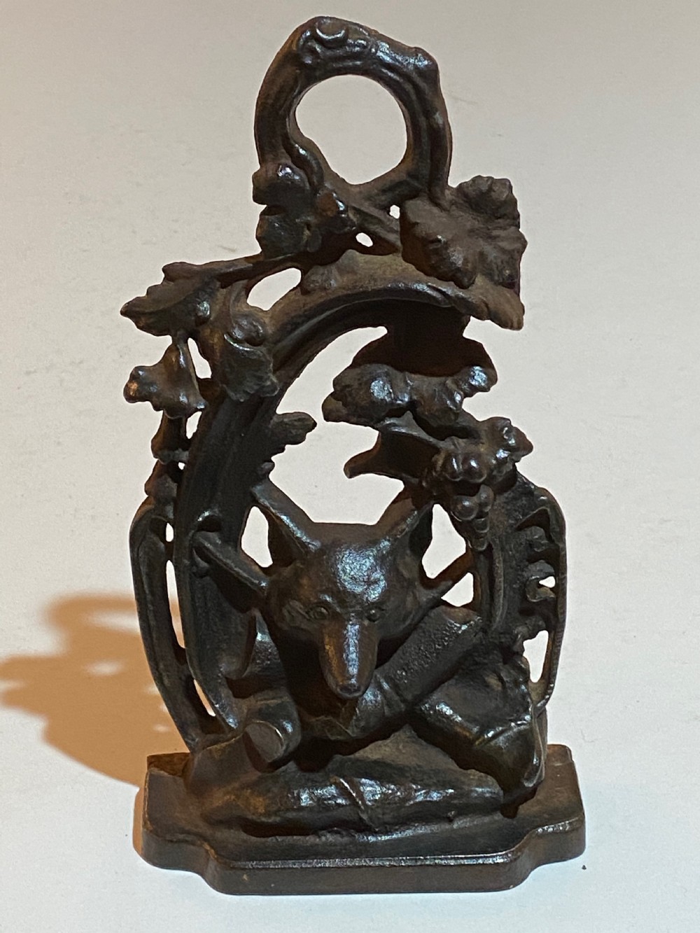 Doorstop, Cast Iron with Fox Mask