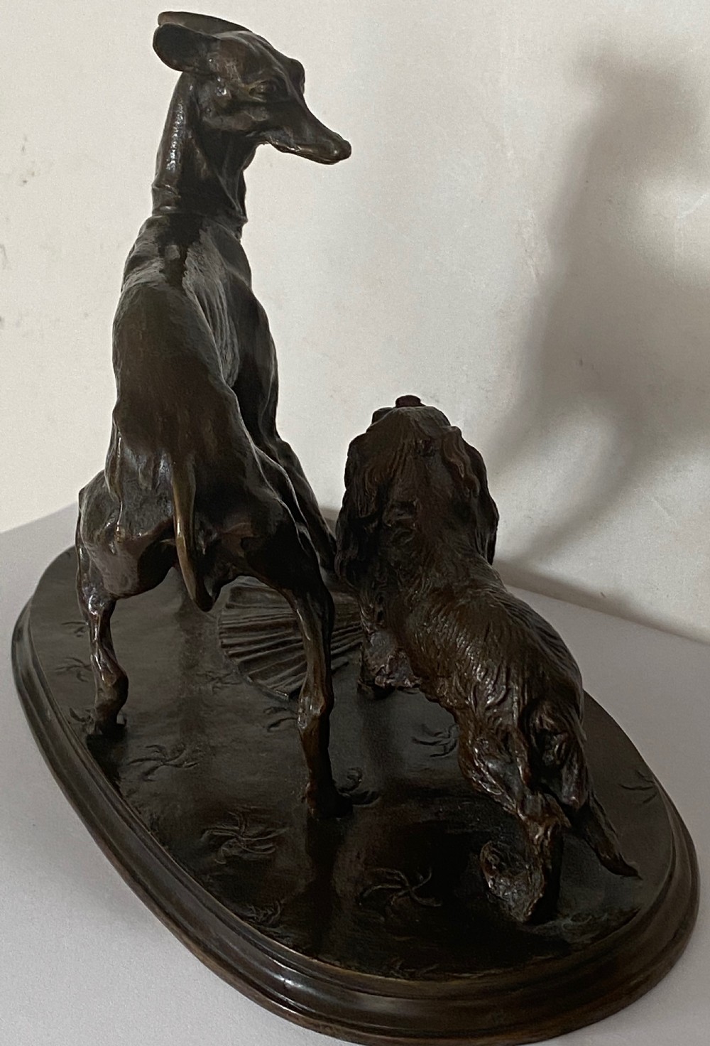 Bronze of Dogs after Pierre-Jules Mêne View III