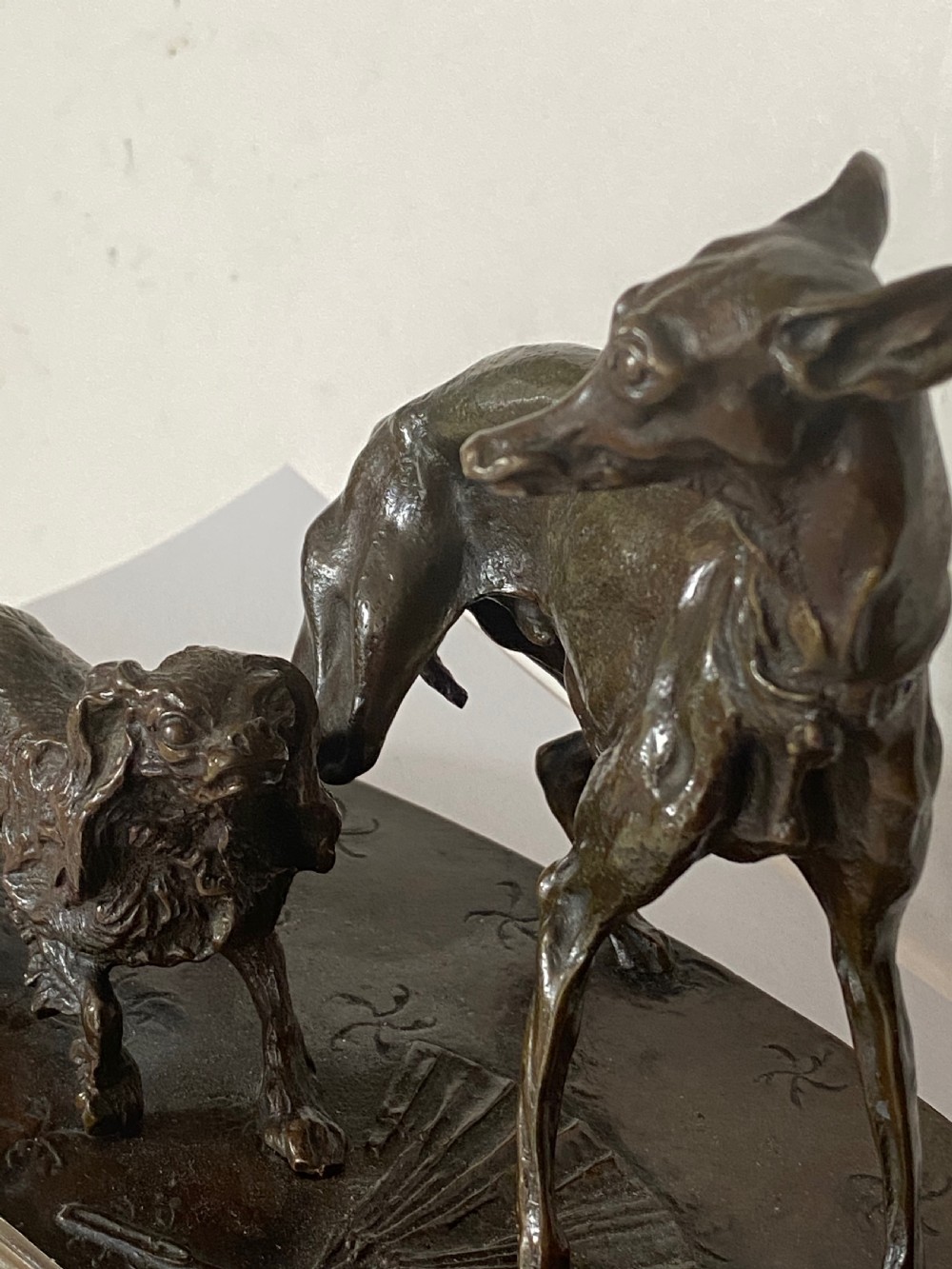 Bronze of Dogs after Pierre-Jules Mêne View V