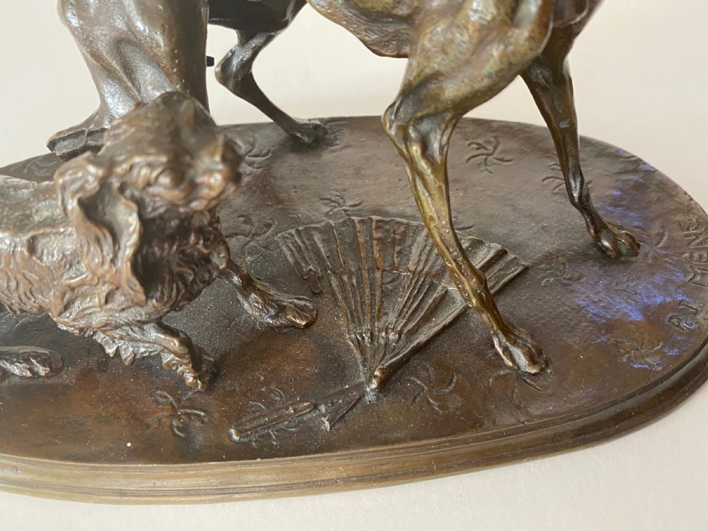 Bronze of Dogs after Pierre-Jules Mêne View X
