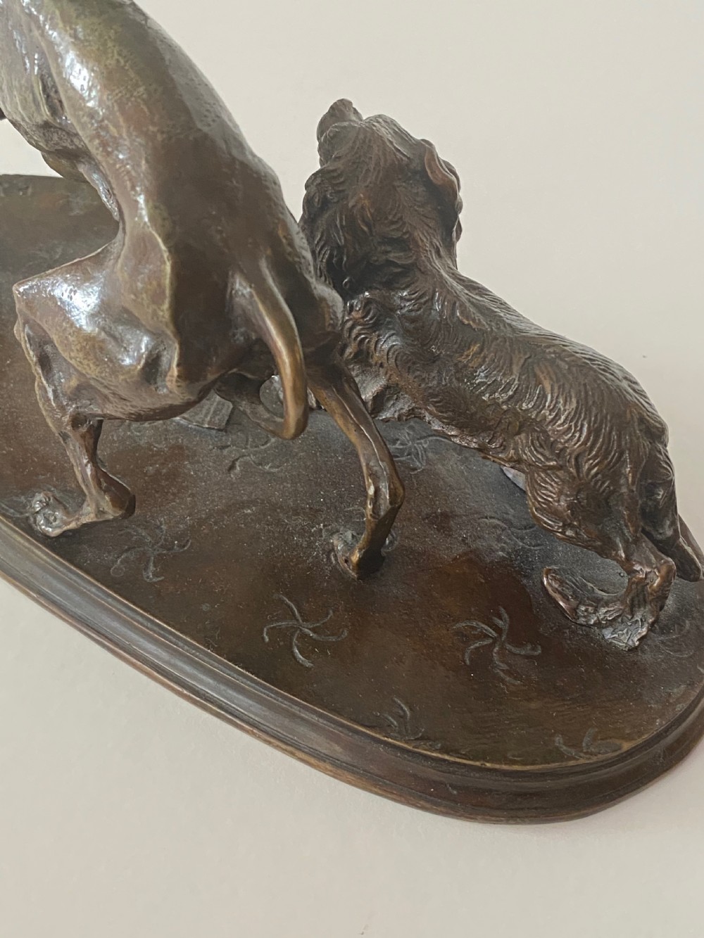 Bronze of Dogs after Pierre-Jules Mêne View XIV