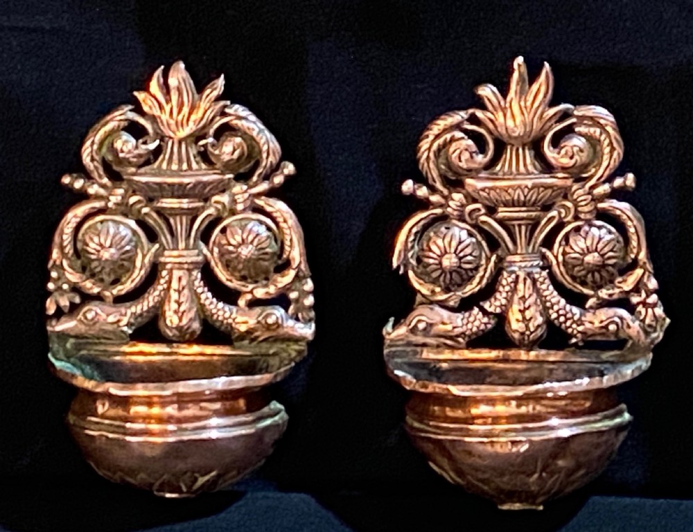 Pair of  Holy Water Stoups. ca 1750